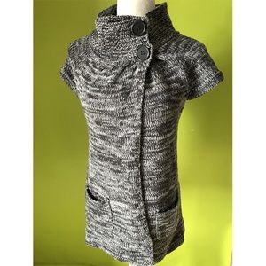 Deb Close Mock Neck Bulky Knit Top Sz M